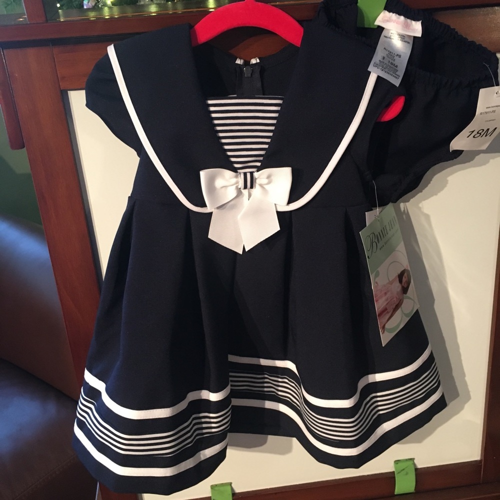 Bonnie baby Nautical dress 18m